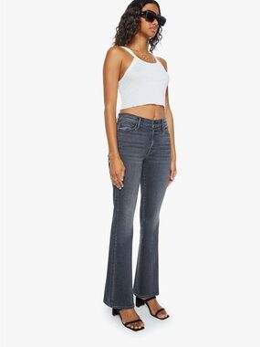 MOTHER Black Flare Weekender Jeans 26
